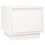 Vidaxl table de chevet blanc 35x34x32 cm bois de pin solide