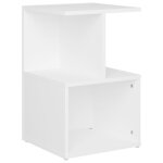 Vidaxl table de chevet blanc 35x35x55 cm bois ing�nierie