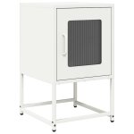 Vidaxl table de chevet blanc 36x39x60, 5 cm acier lamin  froid