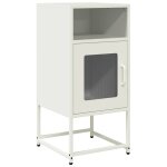 Vidaxl table de chevet blanc 36x39x78 cm acier lamin� � froid