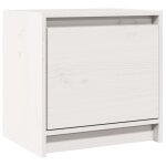 Vidaxl table de chevet blanc 40x30, 5x40 cm bois de pin massif