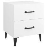 Vidaxl table de chevet blanc 40x35x47, 5 cm Vidaxl table de chevet blanc 40x35x47, 5 cm