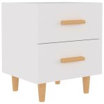 Vidaxl table de chevet blanc 40x35x47, 5 cm