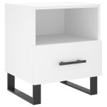 Vidaxl table de chevet blanc 40x35x47, 5 cm bois d?ing�nierie