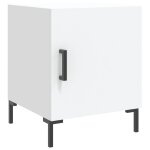 Vidaxl table de chevet blanc 40x40x50 cm bois d?ingnierie