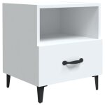 Vidaxl table de chevet blanc bois d'ing�nierie