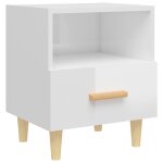 Vidaxl table de chevet blanc brillant 40x35x47 cm