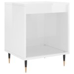Vidaxl table de chevet blanc brillant 40x35x50 cm bois d?ing�nierie