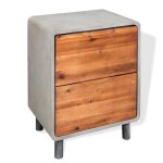 Vidaxl table de chevet bois d'acacia massif 40 x 30 x 50 cm