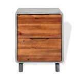 Vidaxl table de chevet bois d'acacia massif 40 x 30 x 50 cm