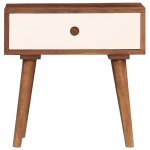 Vidaxl table de chevet bois massif de sesham 45 x 30 x 45 cm