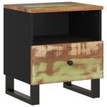Vidaxl table de chevet bois de rcupration et d'ingnierie