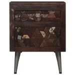 Vidaxl table de chevet bois de rcupration solide 40 x 30 x 50 cm