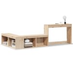 Vidaxl table de chevet avec bureau 222x107x75 cm bois de pin massif Vidaxl table de chevet avec bureau 222x107x75 cm bois de pin massif