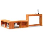 Vidaxl table de chevet avec bureau cire marron bois de pin massif Vidaxl table de chevet avec bureau cire marron bois de pin massif
