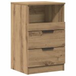 Vidaxl table de chevet ch�ne artisanal 40x36x65 cm bois d'ing�nierie