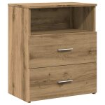 Vidaxl table de chevet ch�ne artisanal 50x32x60 cm bois d'ing�nierie