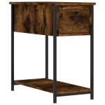 Vidaxl table de chevet chne fum 30x60x60 cm bois d'ingnierie