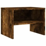 Vidaxl table de chevet ch�ne fum� 40x30x30 cm bois d'ing�nierie