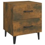Vidaxl table de chevet ch�ne fum� 40x35x47, 5 cm