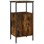 Vidaxl table de chevet ch�ne fum� 41x31x80 cm bois d'ing�nierie