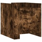 Vidaxl table de chevet chne fum 45x50x50 cm bois d'ingnierie