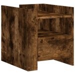 Vidaxl table de chevet chêne fumé 45x50x50 cm bois d'ingénierie Vidaxl table de chevet chêne fumé 45x50x50 cm bois d'ingénierie
