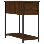 Vidaxl table de chevet chne marron 30x60x60 cm bois d'ingnierie