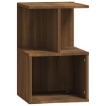 Vidaxl table de chevet chne marron 35x35x55 cm bois d'ingnierie