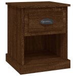 Vidaxl table de chevet chne marron 39x39x47, 5 cm bois d'ingnierie