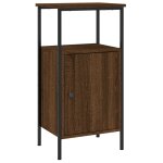 Vidaxl table de chevet ch�ne marron 41x31x80 cm bois d'ing�nierie