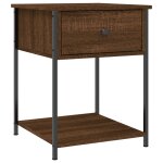 Vidaxl table de chevet chêne marron 44x45x58 cm bois d'ingénierie Vidaxl table de chevet chêne marron 44x45x58 cm bois d'ingénierie
