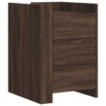 Vidaxl table de chevet ch�ne marron 45x50x65 cm bois d'ing�nierie