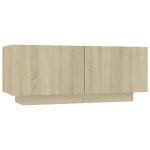 Vidaxl table de chevet ch�ne sonoma 100x35x40 cm bois d'ing�nierie