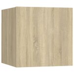 Vidaxl table de chevet chne sonoma 30, 5x30x30 cm bois d'ingnierie