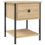 Vidaxl table de chevet ch�ne sonoma 34x35, 5x45 cm bois d'ing�nierie