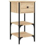 Vidaxl table de chevet ch�ne sonoma 34x36x70 cm bois d'ing�nierie