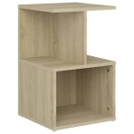Vidaxl table de chevet ch�ne sonoma 35x35x55 cm bois d'ing�nierie