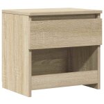 Vidaxl table de chevet ch�ne sonoma 40x30x39 cm agglom�r�