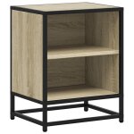 Vidaxl table de chevet chne sonoma 40x31x50cm bois d'ingnierie mtal