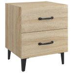 Vidaxl table de chevet chne sonoma 40x35x47, 5 cm