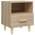 Vidaxl table de chevet ch�ne sonoma 40x35x47 cm
