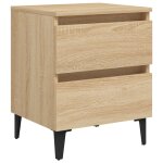 Vidaxl table de chevet chne sonoma 40x35x50 cm bois d'ingnierie