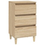 Vidaxl table de chevet ch�ne sonoma 40x35x70 cm bois d'ing�nierie