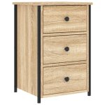 Vidaxl table de chevet ch�ne sonoma 40x36x60 cm bois d'ing�nierie