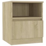 Vidaxl table de chevet chne sonoma 40x40x50 cm agglomr