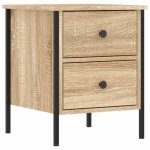 Vidaxl table de chevet ch�ne sonoma 40x42x50 cm bois d'ing�nierie