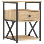 Vidaxl table de chevet chne sonoma 40x42x55 cm bois d'ingnierie