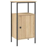 Vidaxl table de chevet ch�ne sonoma 41x31x80 cm bois d'ing�nierie