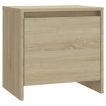 Vidaxl table de chevet chne sonoma 45x34x44, 5 cm bois d'ingnierie